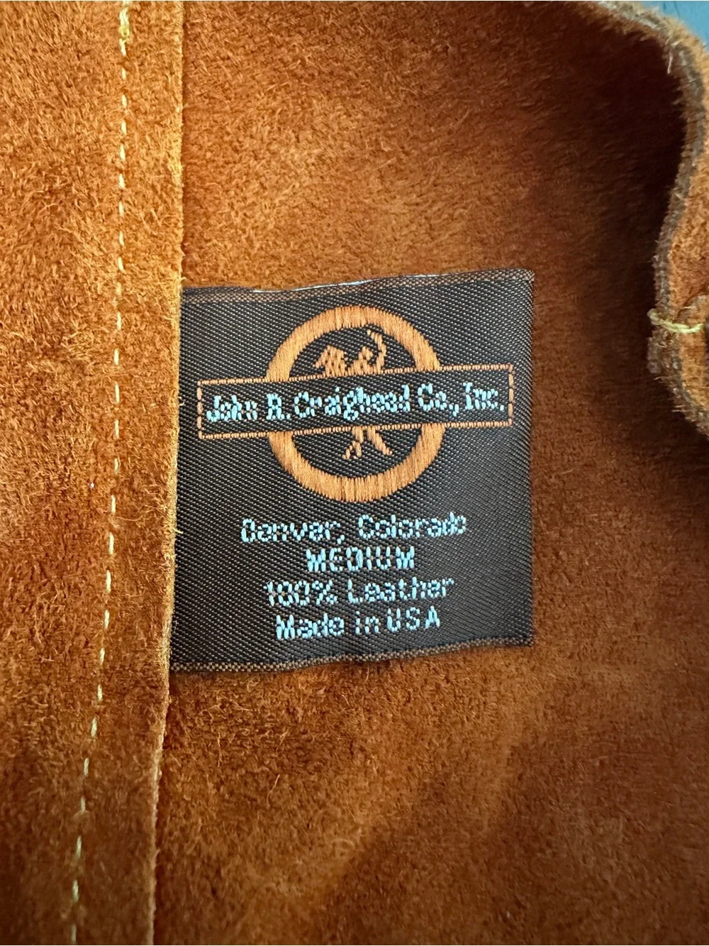 100% Leather Cowboy Vest and Chaps Kids Costume